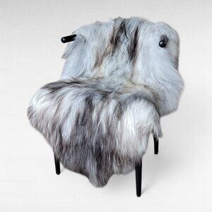 XXL Delicate Silver Moorit Icelandic Sheepskin 56" x 36"